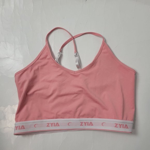 ZYIA Other - ZYIA Active Pink Comfort Strappy Bra Size L